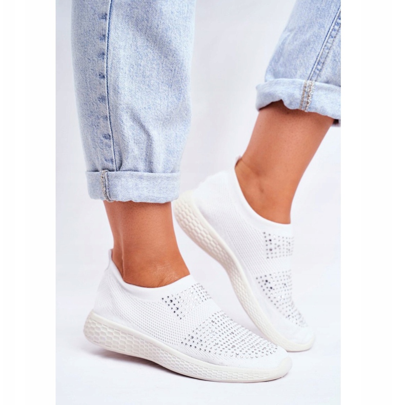 PS1 Naisten urheilukengät, valkoinen ja Sidonim Cubic Zirconia 2