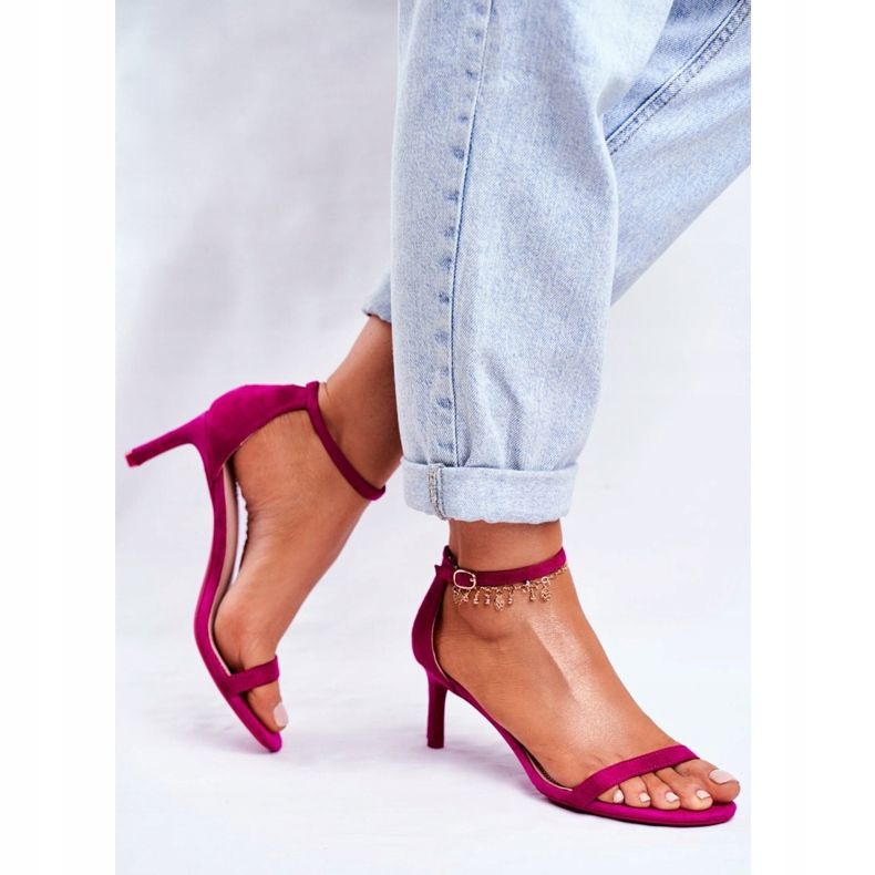 PS1 Naisten sandaalit klassisessa kantapäässä Fuchsia Mintore vaaleanpunainen 2