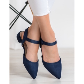 Goodin Tummansiniset pumput, joissa on paljastettu kantapää laivastonsininen 1