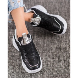 SHELOVET Eco -nahka lenkkarit musta harmaa 1