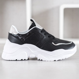 SHELOVET Eco -nahka lenkkarit musta harmaa 2