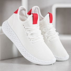 SHELOVET Mukavat avoimet kengät valkoinen punainen 2