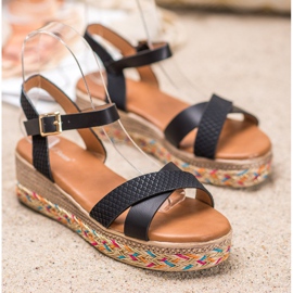 Small Swan Muodikkaat sandaalit Eco -nahkaa musta 2