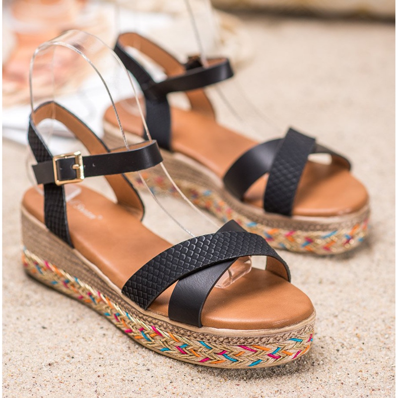 Small Swan Muodikkaat sandaalit Eco -nahkaa musta 2