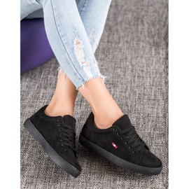 SHELOVET Mokkanahkaiset urheilukengät musta 2