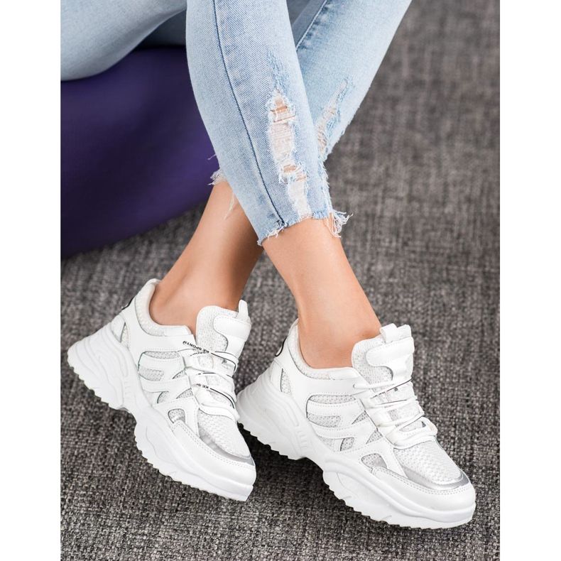 SHELOVET Mukavat valkoiset lenkkarit valkoinen 2