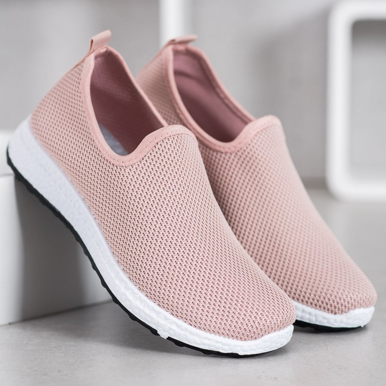 SHELOVET Vaaleanpunainen Slip On Shoes 1