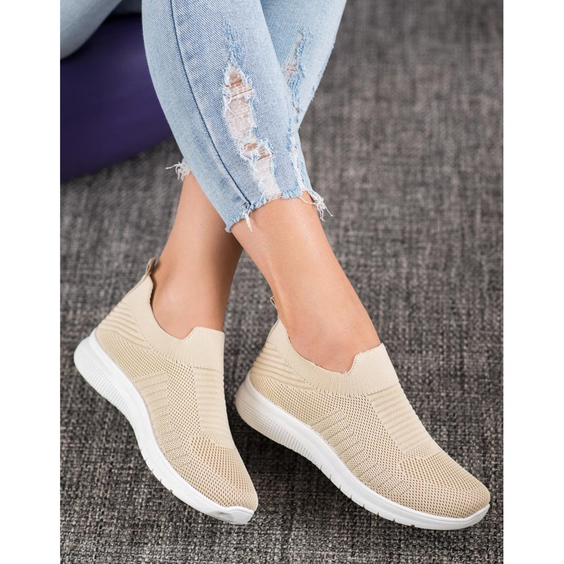 SHELOVET Tekstiiliset Slip-On-kengät ruskea 1