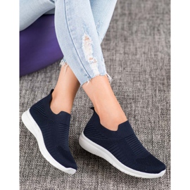 SHELOVET Tekstiiliset Slip-On-kengät tummansininen 1