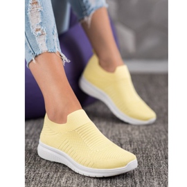 SHELOVET Tekstiiliset Slip-On-kengät keltainen 5