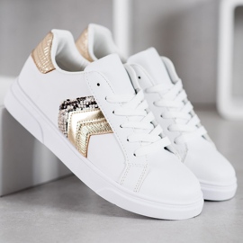 SHELOVET Muodikkaat Eco -nahkakengät valkoinen keltainen 1