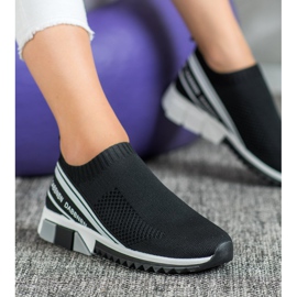 SHELOVET Tekstiiliset urheilukengät valkoinen musta 2