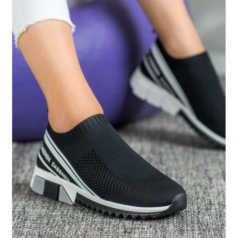 SHELOVET Tekstiiliset urheilukengät valkoinen musta 2