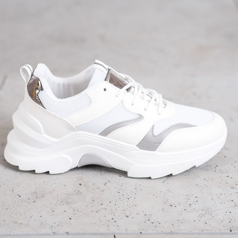 SHELOVET Tyylikkäät lenkkarit valkoinen harmaa 2