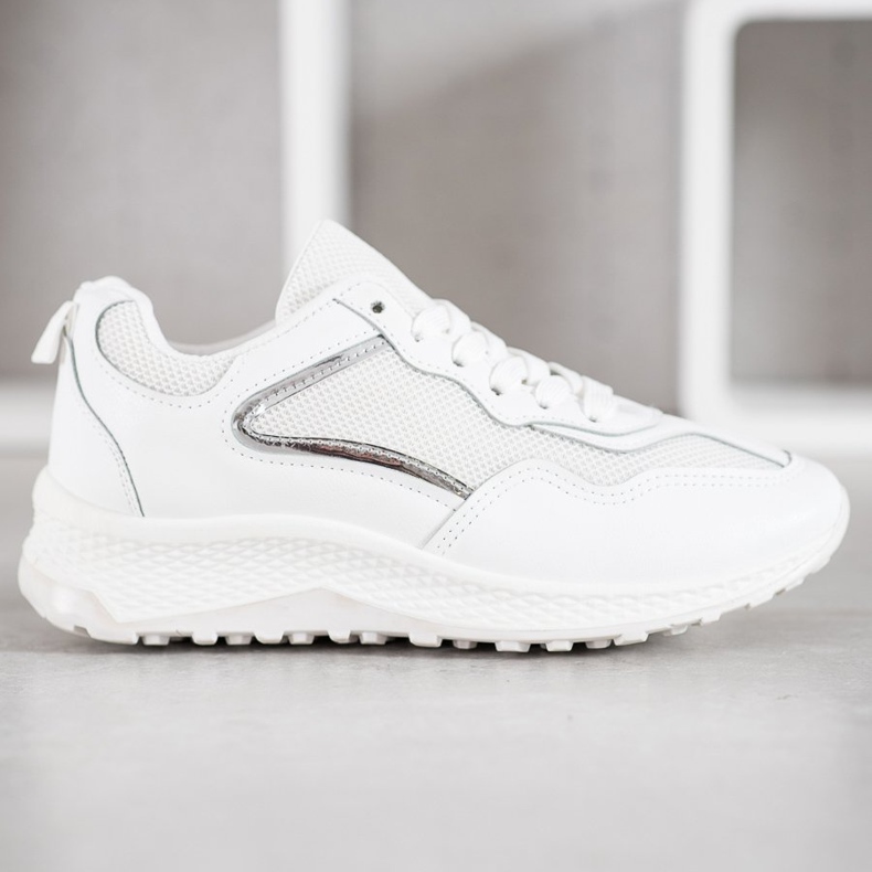 SHELOVET Klassiset valkoiset lenkkarit valkoinen harmaa 2