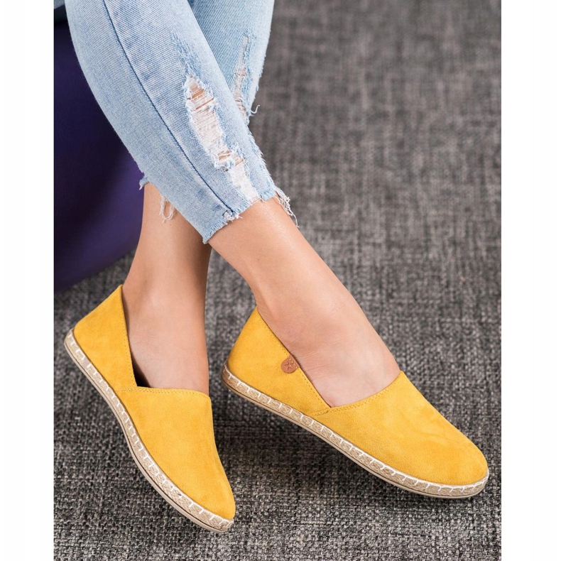 SHELOVET Slip-on keltaiset espadrillit keltainen 1
