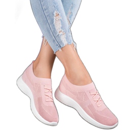 SHELOVET Vaaleanpunaiset avoimet kengät vaaleanpunainen 1