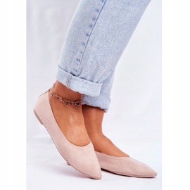 PS1 Naisten Eco-Suede-ballerinat Beige Bellissima 1