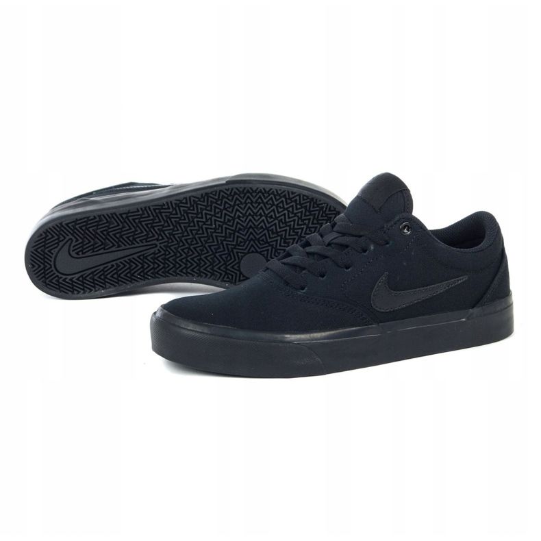 Nike Sb Charge Cnvs Jr CQ0260-005 kengät musta harmaa 1