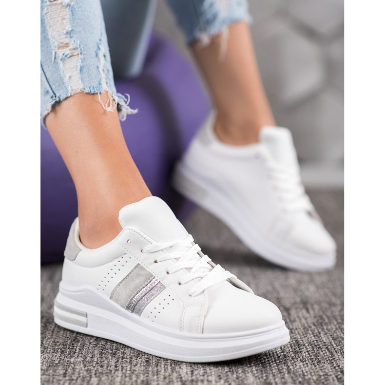 SHELOVET Eco -nahka lenkkarit valkoinen 1