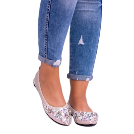 Lu Boon kultaiset ballerinat jopa elastisilla kivillä kultainen 3