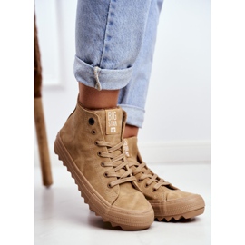 Naisten lenkkarit Big Star High Warm Camel GG274072 ruskea 1