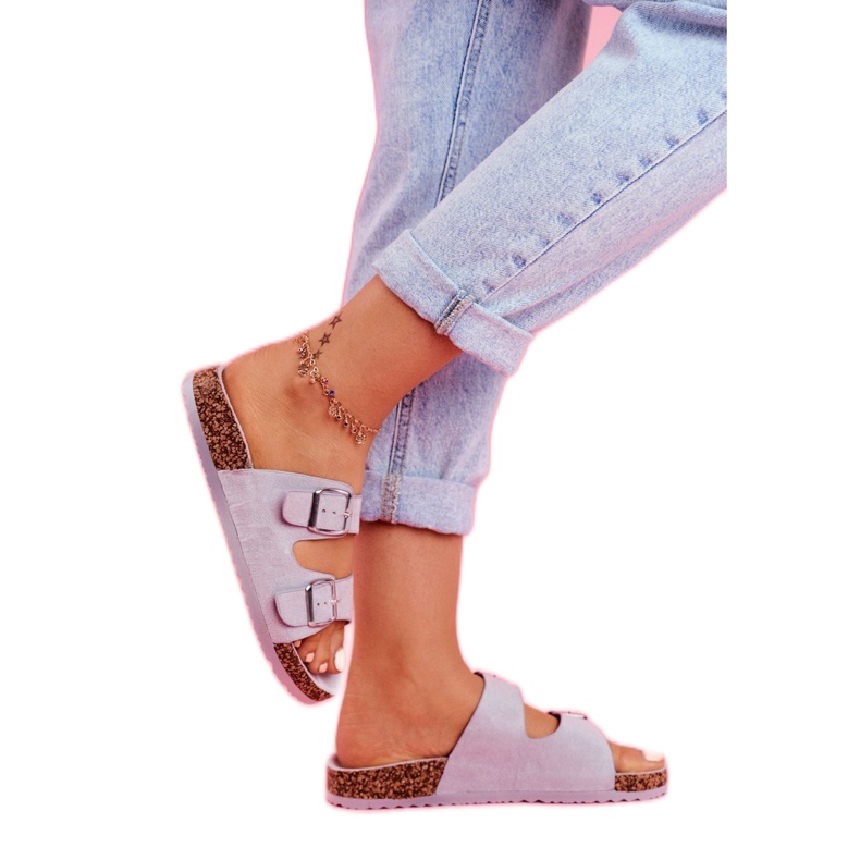 EVE Naisten tossut korkissa soljilla Harmaa Si Senor 3