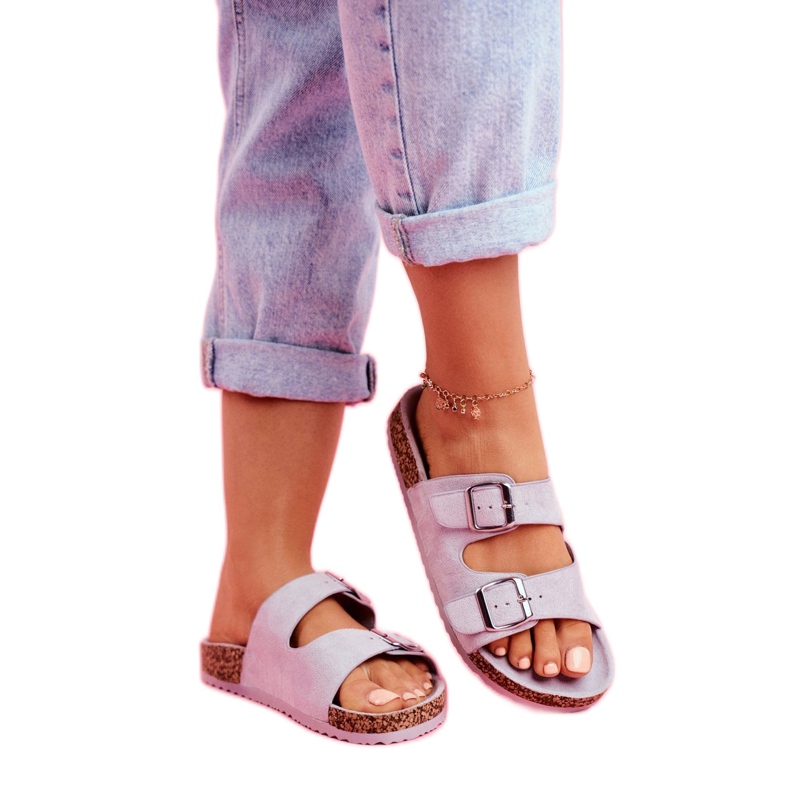 EVE Naisten tossut korkissa soljilla Harmaa Si Senor 1