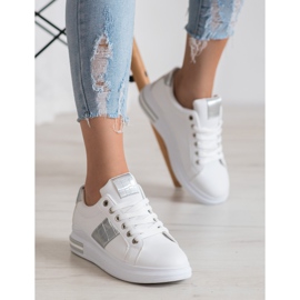 RTX WALK Tennarit, joissa hopeiset lisäosat valkoinen harmaa 1