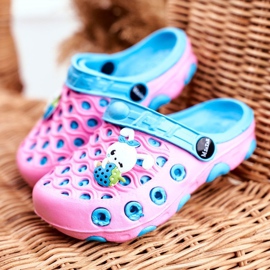 Lasten tohvelit Vaahto Crocs Pink Rabbit Zoë vaaleanpunainen 1