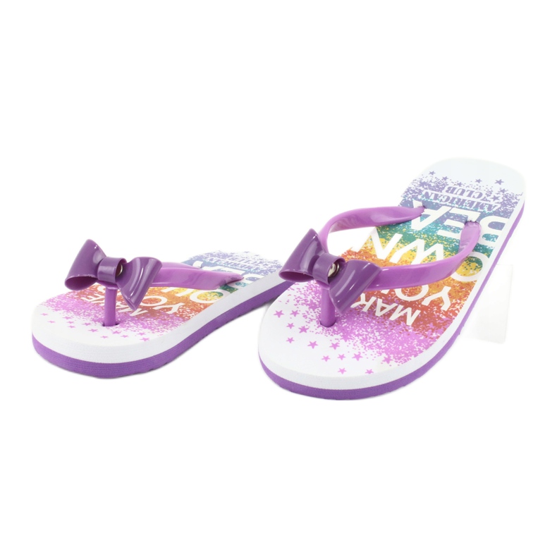 American Club Tyttöjen flip flops, violetti läppä 1