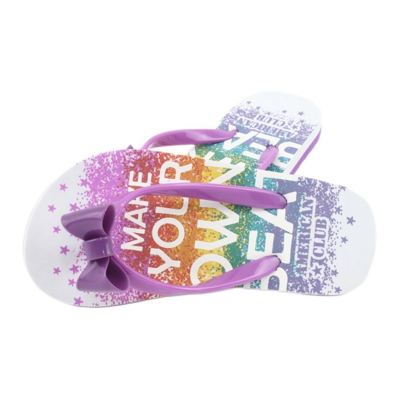 American Club Tyttöjen flip flops, violetti läppä 2