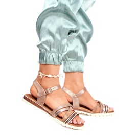 EVE Naisten sandaalit Flat Brown Replay ruskea keltainen 1