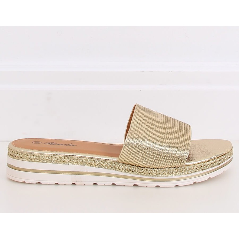 Kultaiset naisten kultaiset tossut 222-32II Gold kultainen 1