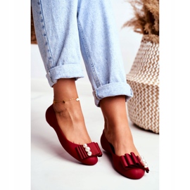LU BOO Kumi -ballerinat Meliski kumartavat punaista Joleenia punainen 2