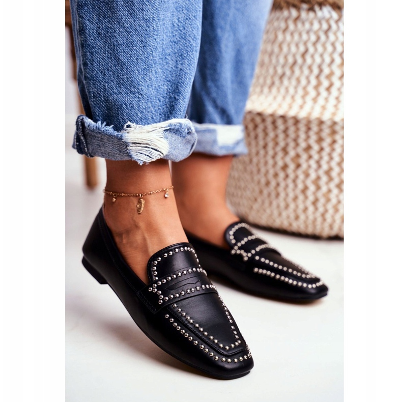 LU BOO Naisten Loafers Lordsy Black Jets Harriet musta 1