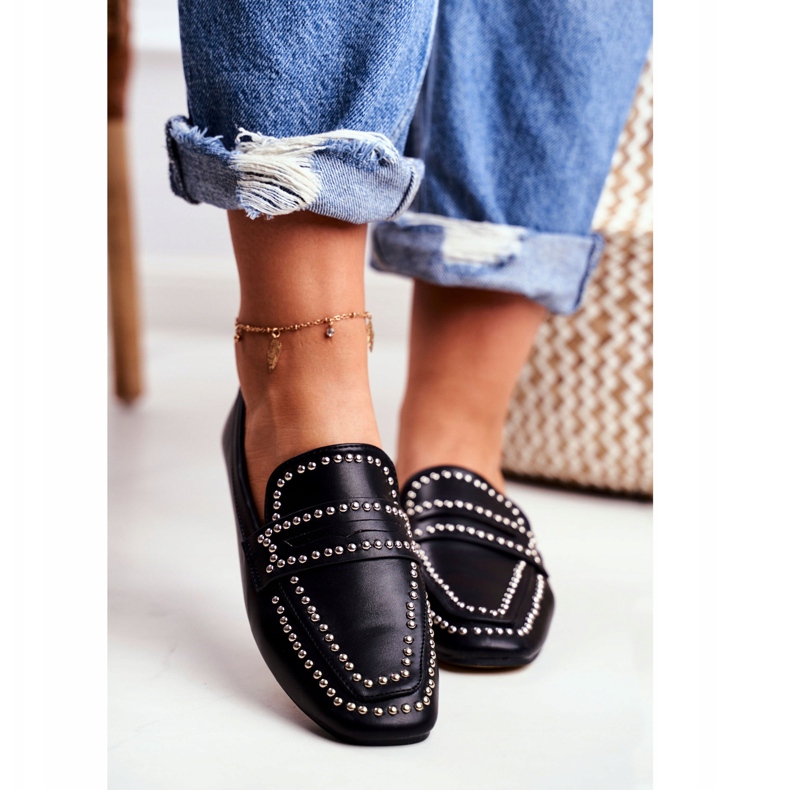 LU BOO Naisten Loafers Lordsy Black Jets Harriet musta 2