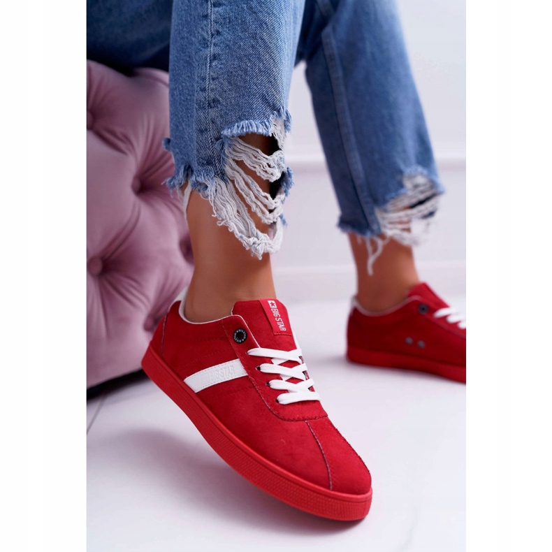 Naisten urheilukengät Big Star Red DD274622 punainen 2