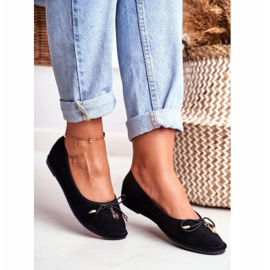 Naisten ballerinat Lu Boo Suede Black Layla musta 1