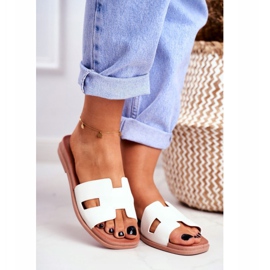 BUGO Naisten tossut Valkoinen geometrinen klassinen Theodora 1