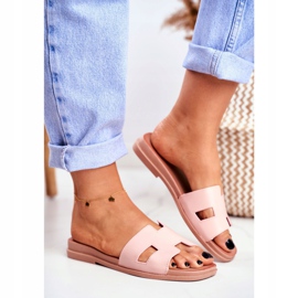 BUGO Naisten tossut Pinkki geometrinen klassinen Theodora vaaleanpunainen 2