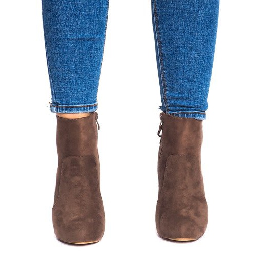 Saappaat korkokengillä 88-48 Khaki vihreä 1