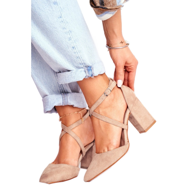 SEA Naisten Avokkaat Kantapäässä Spitz Beige Traffic 1