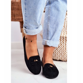 BUGO Naisten Loaferit Black Lords Fringes Therese musta 2