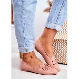 BUGO Naisten Loaferit Pink Lords Fringes Therese vaaleanpunainen 1