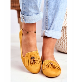 BUGO Naisten Loaferit Yellow Lords Fringes Therese keltainen 2
