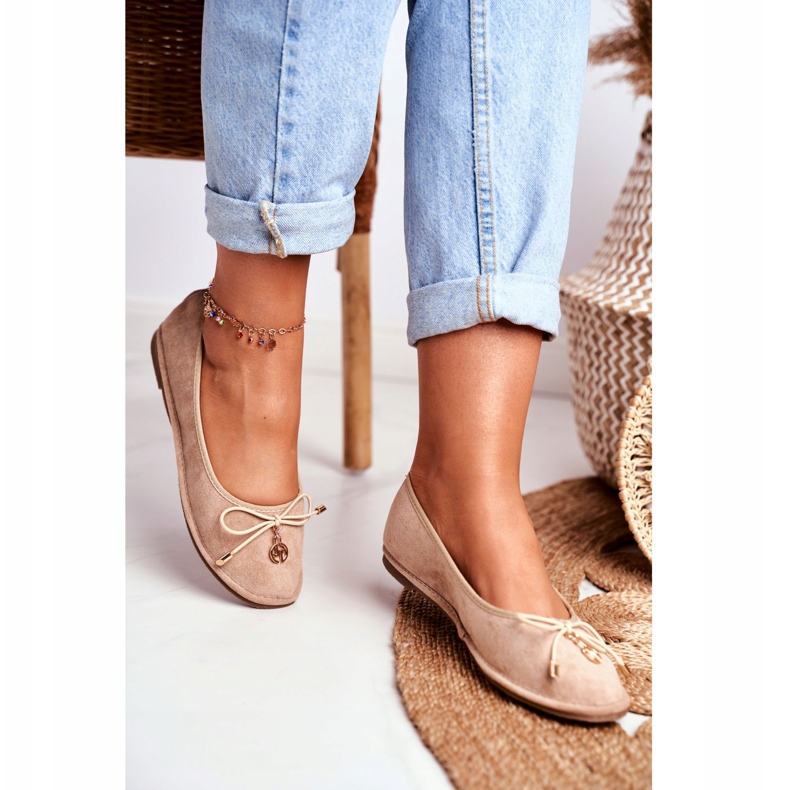 Naisten ballerinat Lu Boo Suede Beige Layla 2