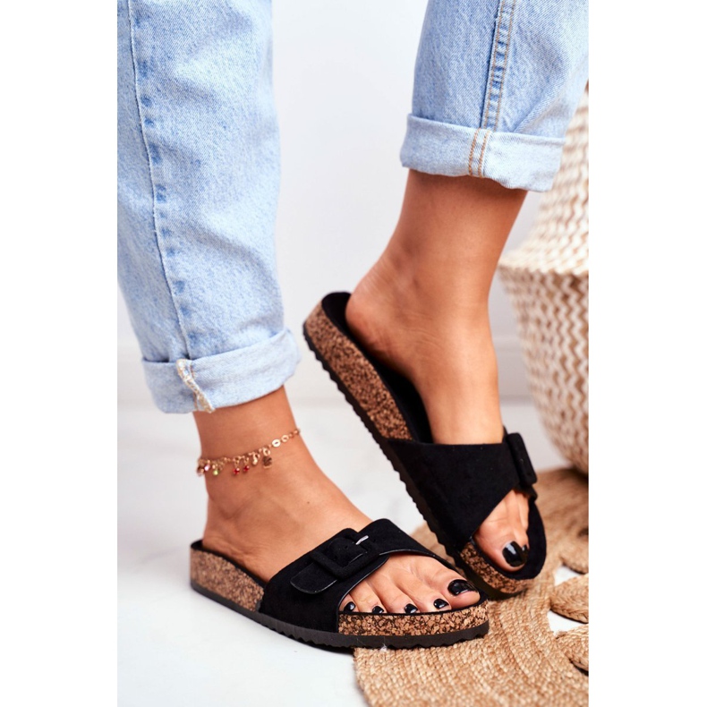 BUGO Naisten tossut Soljen säätö musta Rosaline 1