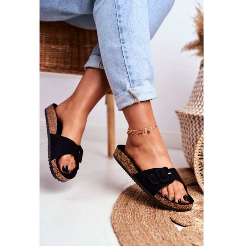 BUGO Naisten tossut Soljen säätö musta Rosaline 2