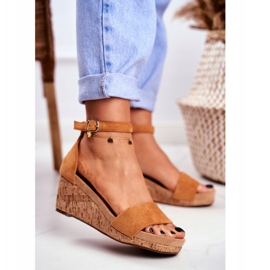 PS1 Naisten sandaalit Wedge Camel MarryMe ruskea 2